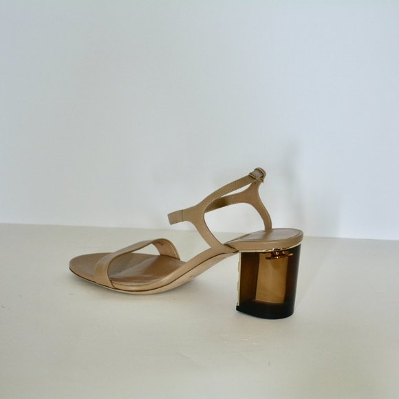 NWT BURBERRY ALICIA CHECK BLOCK HEEL SANDALS - Picture 3 of 8